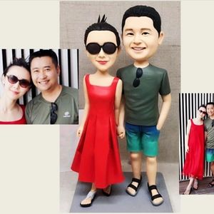 Surprise Gift Custom Handmade Your 3D Portrait Art Doll from Photos by uDesign